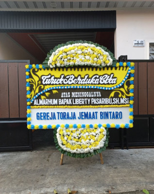 Papan Bunga Duka di Sei Sikambing B